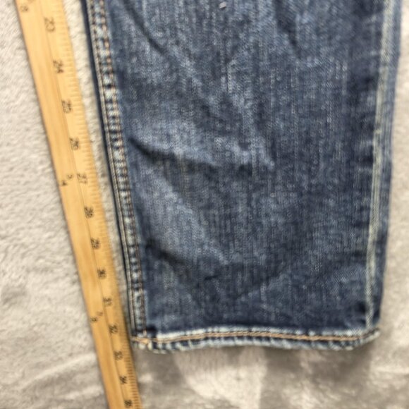 BKE Jake Straight Jeans Mens 30x32 Blue Distressed Performance Stretch Denim - Picture 4 of 12